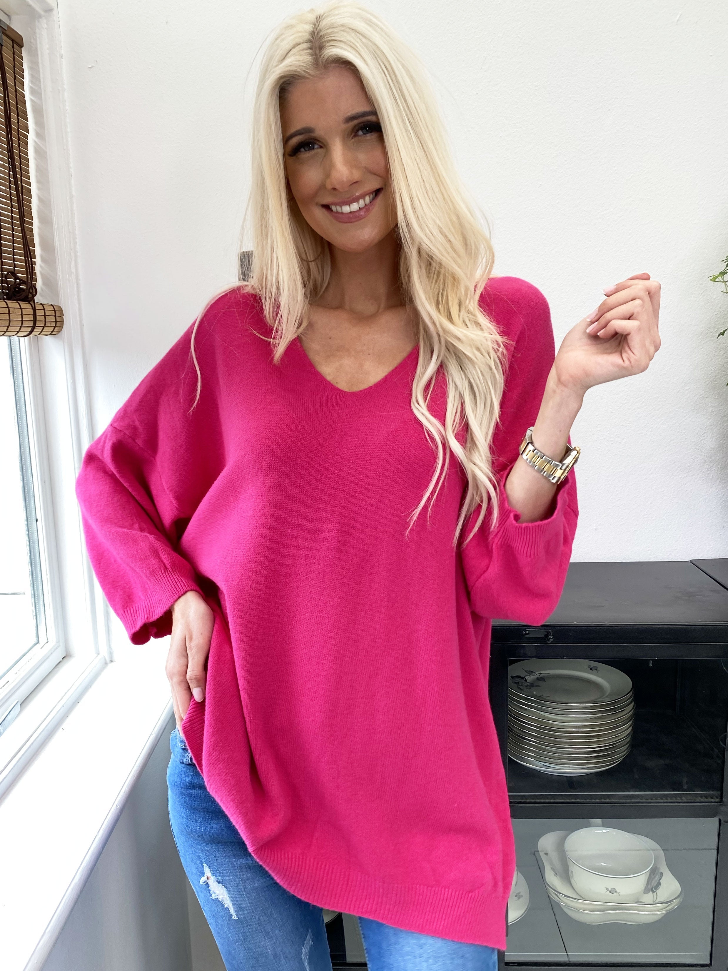 Esther - Stickad i överdimensionerad look